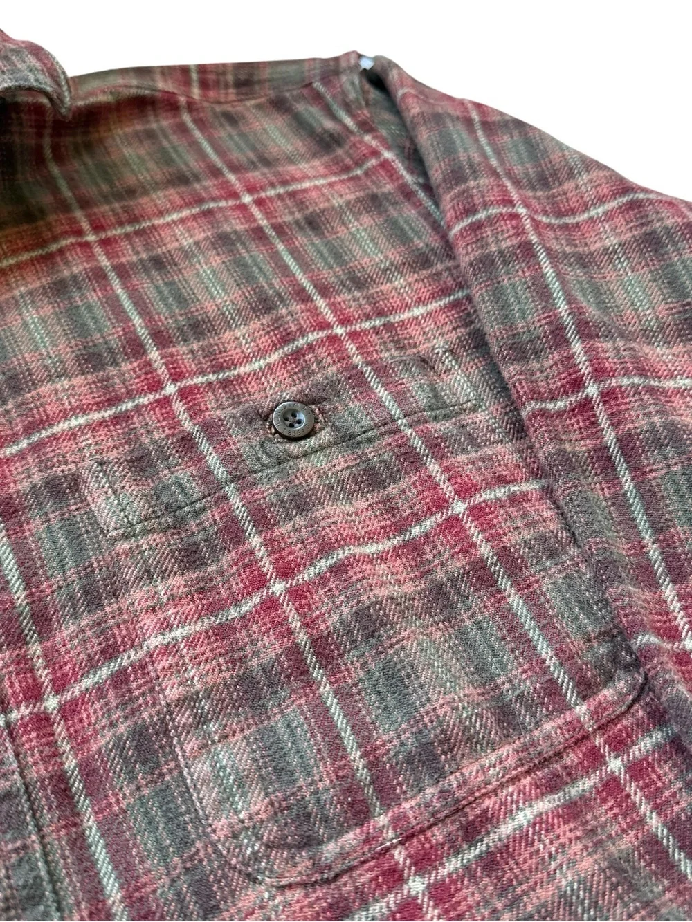 Orvis Perfect Flannel Shirt Mens L Plaid Button Up Outdoor Cabin Core Lumberjack - Picture 4 of 11